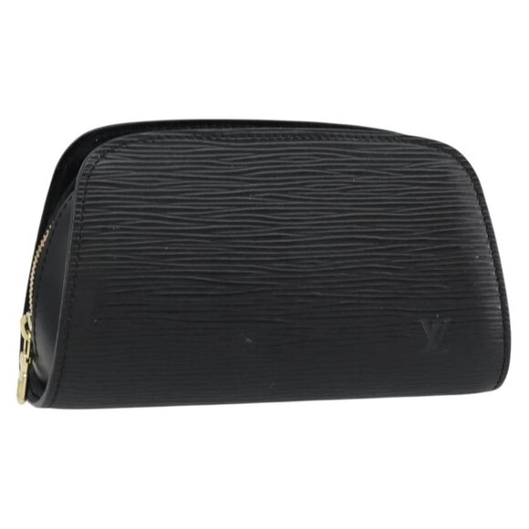 LOUIS VUITTON Epi Dauphine PM Pouch Black M48442 LV Auth 153414 - Picture 1 of 16